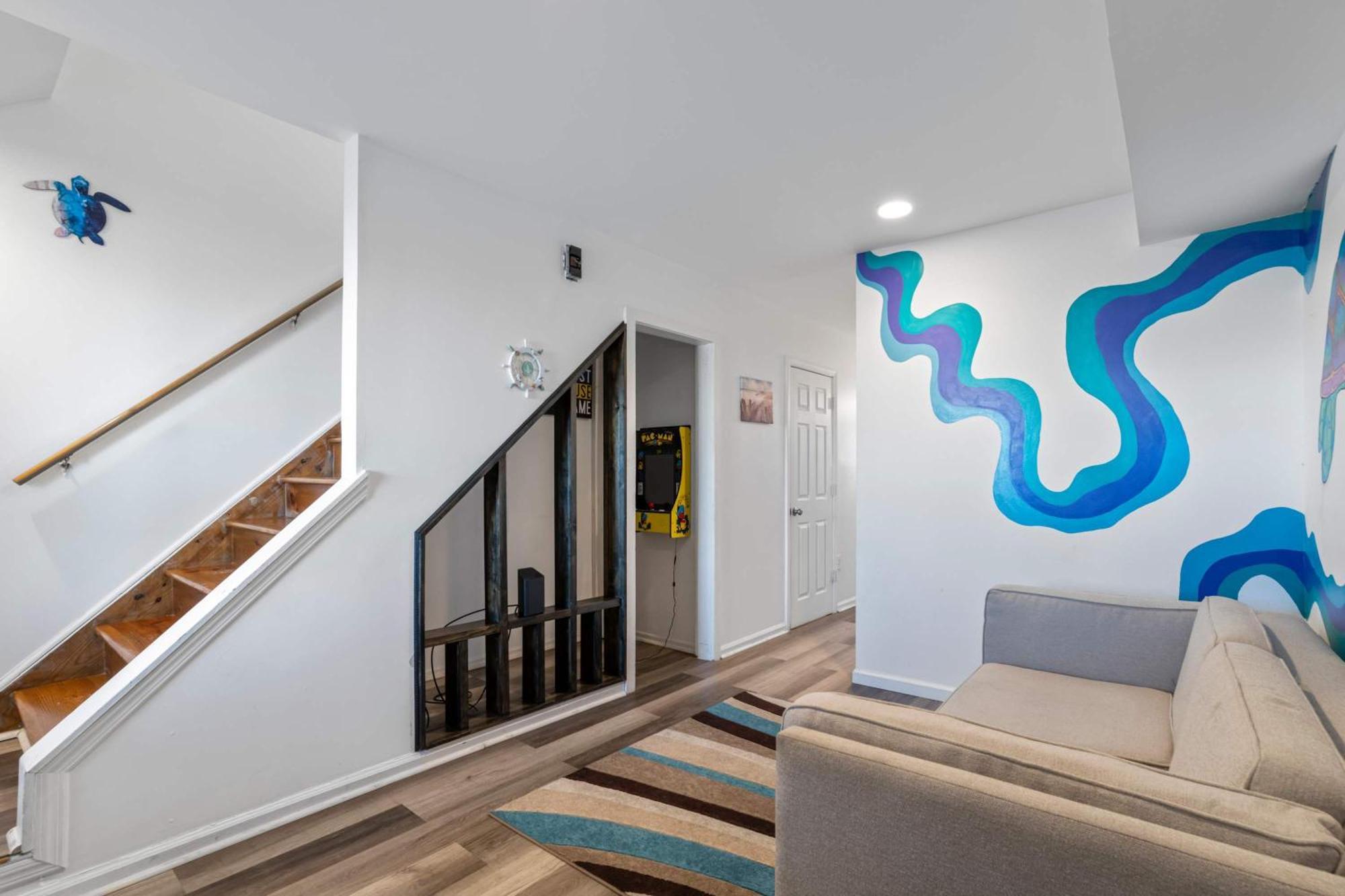 Arcade Nook & New Sea Turtle Mural- 3Br Atlantic City Bagian luar foto